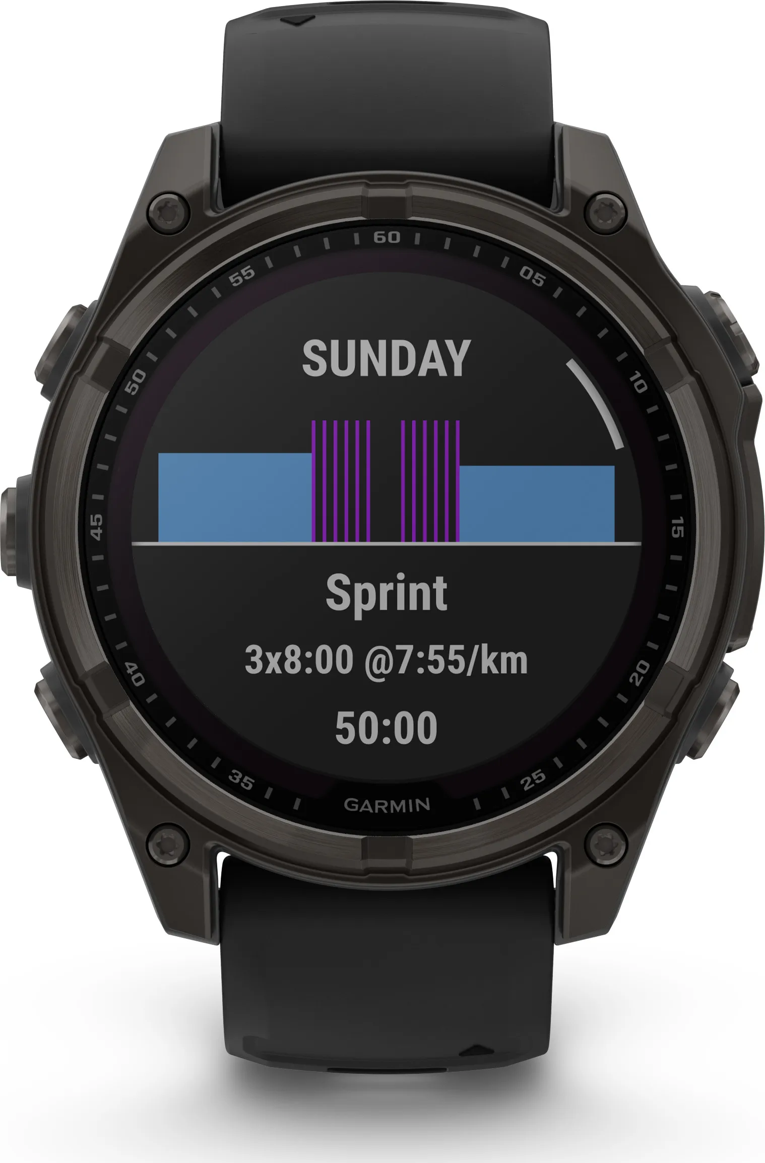 Garmin Fenix 8 Solar 47mm, Sapphire Solar Carbon Gray DLC Titanium - Black/Pebble Grey Silicone Strap