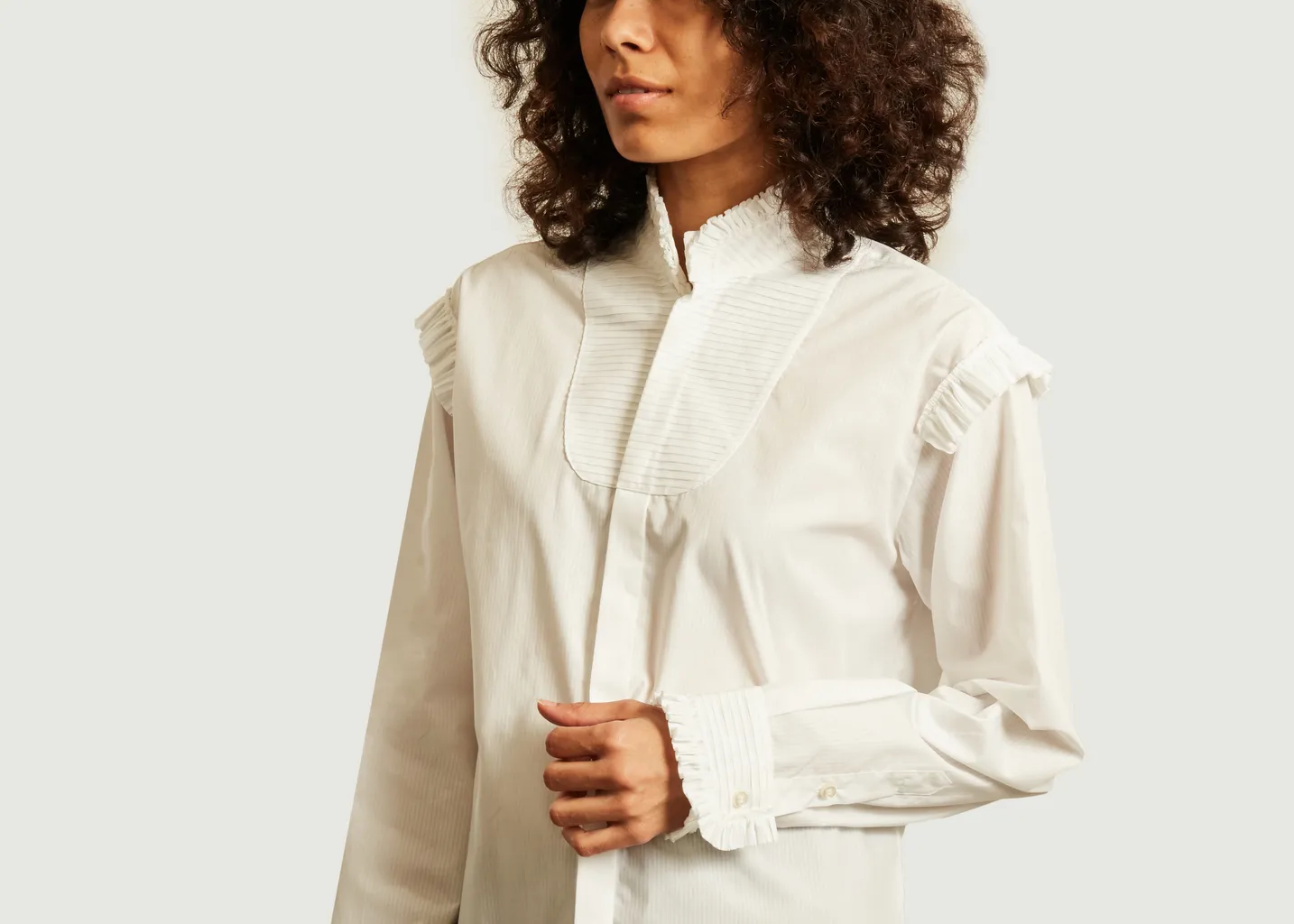 Chemise avec volants Flore Sarah de Saint Hubert