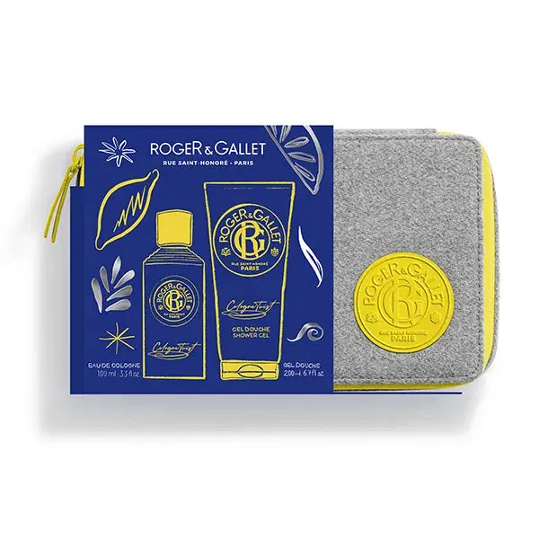 Conjunto de presente Roger & Gallet Vanity Cologne: Água de Colônia Twist 100ml e Gel de Banho 200ml