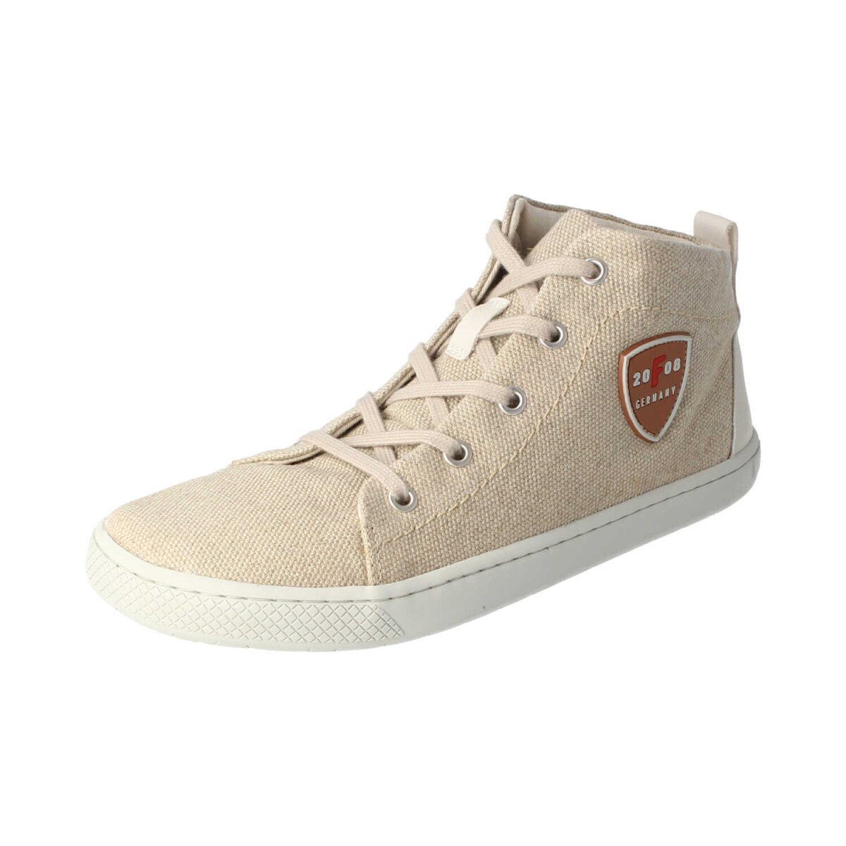 V20049-L90 BE-GREEN Textil-linen Sneaker with laces Weite/M