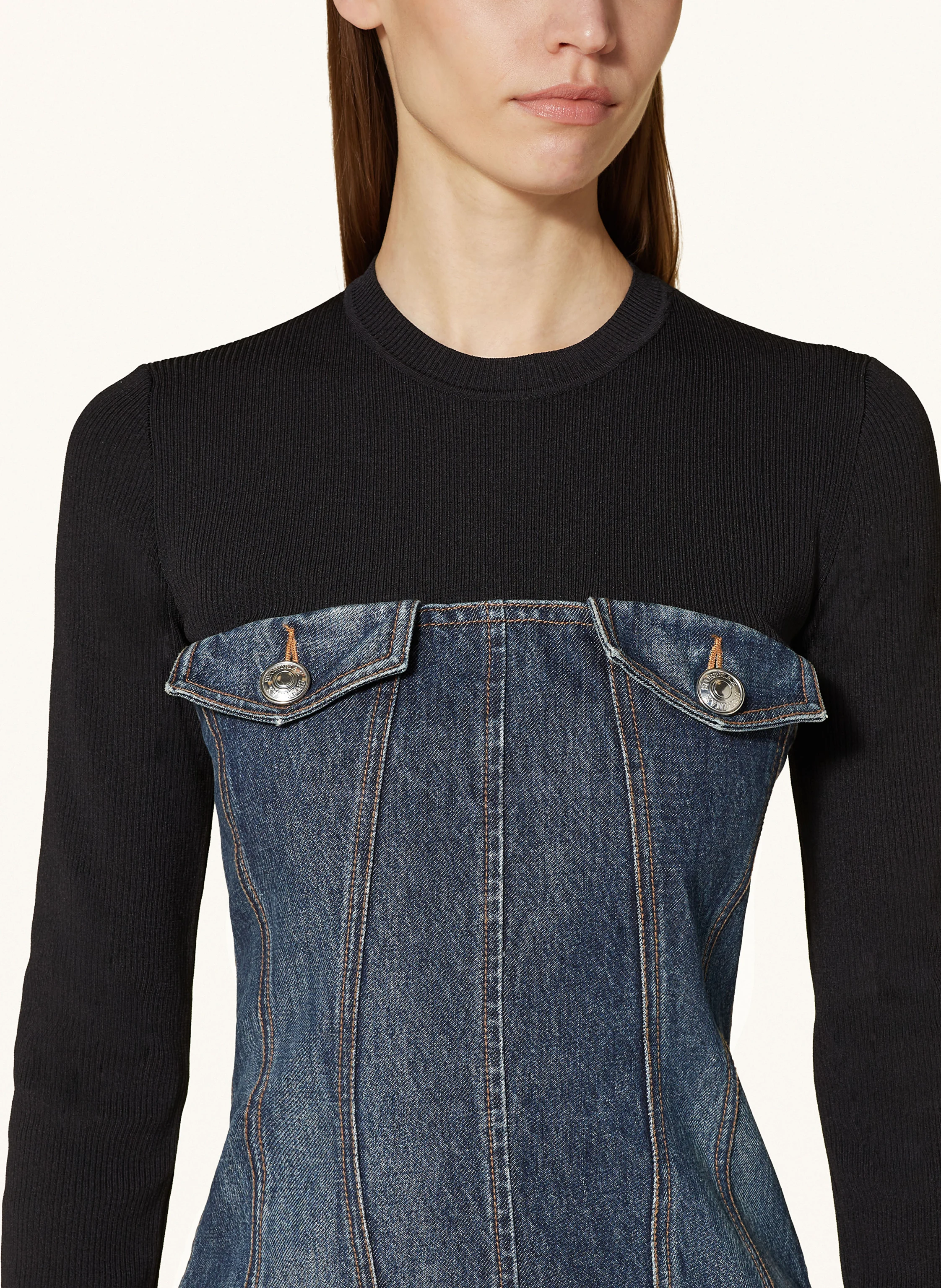 SPORTMAX Kleid TETI im Materialmix