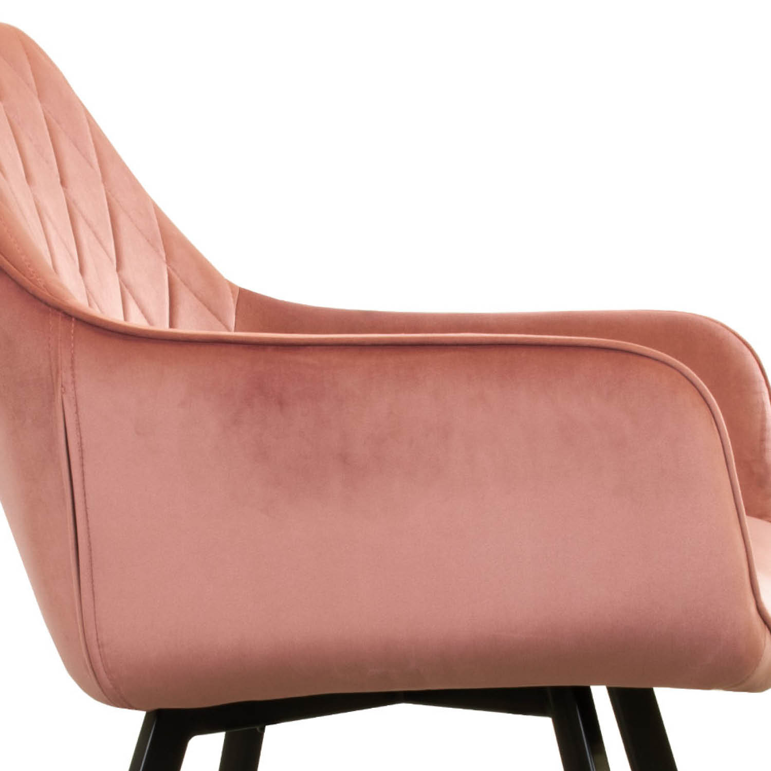Kick eetkamerstoel  Karl Velvet - roze