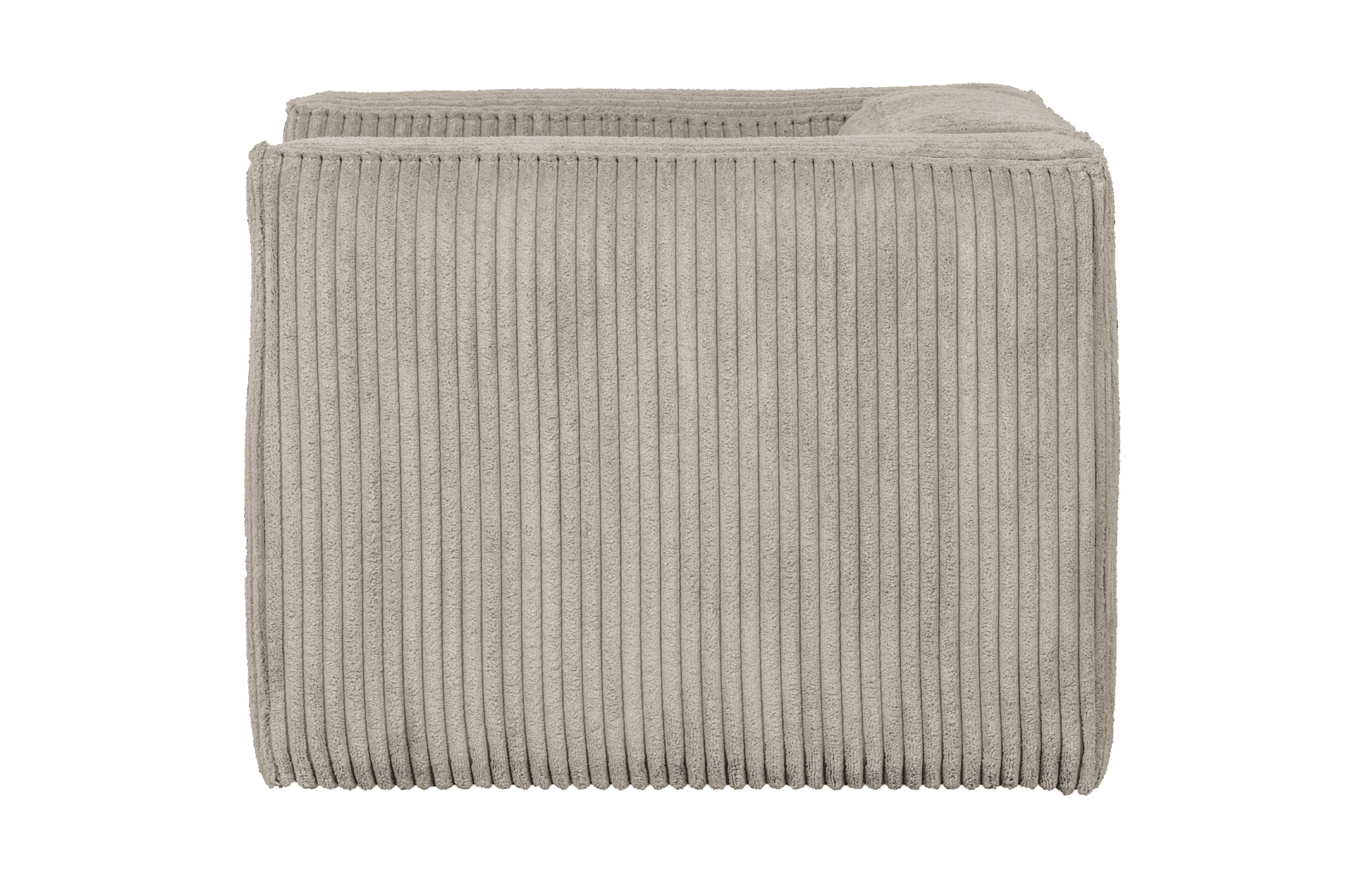 Bean fauteuil grove ribstof Natural