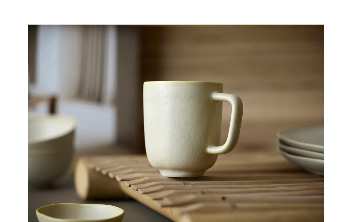 Kaffeetasse Shoku 330 ml, 6 Stück, BeigeTassen-Set aus Steinzeug