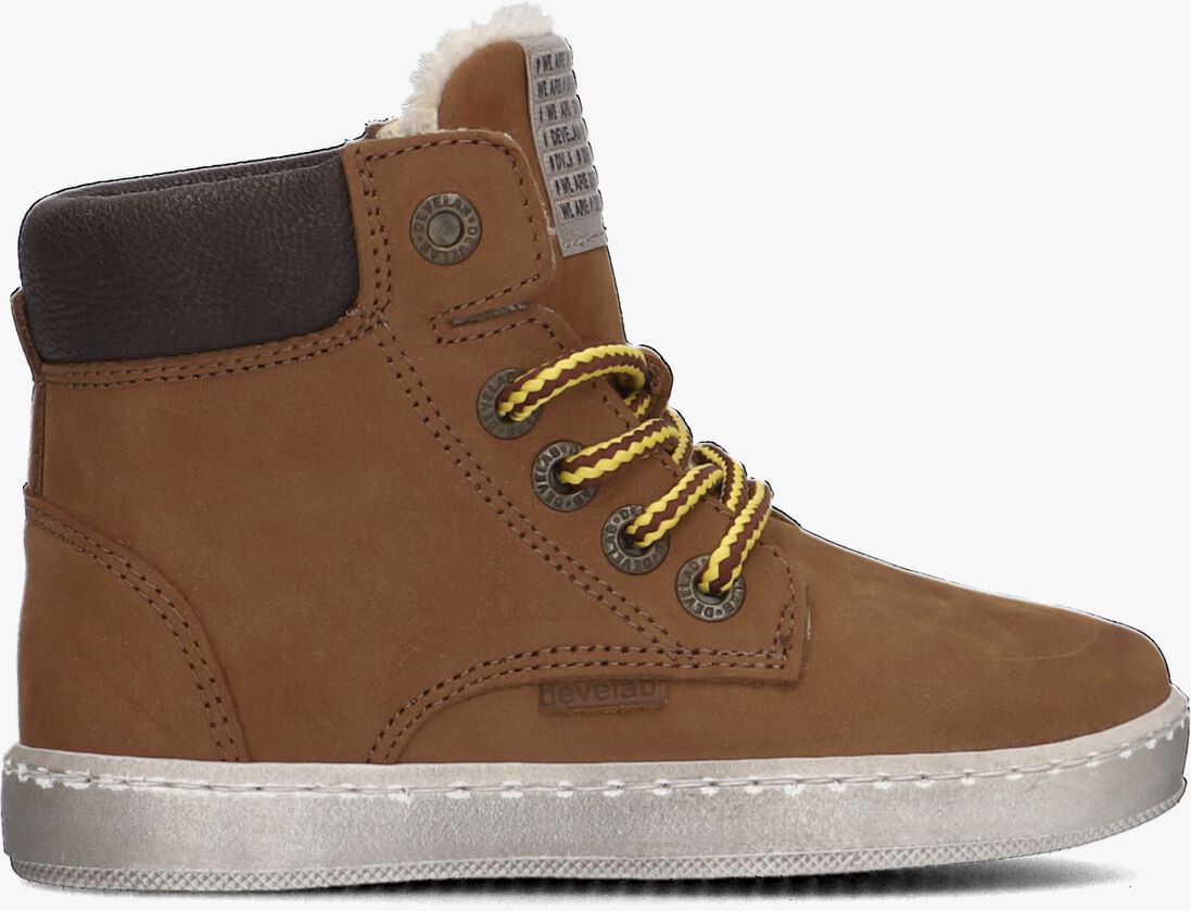 DEVELAB cognac develab hoge sneaker 41855