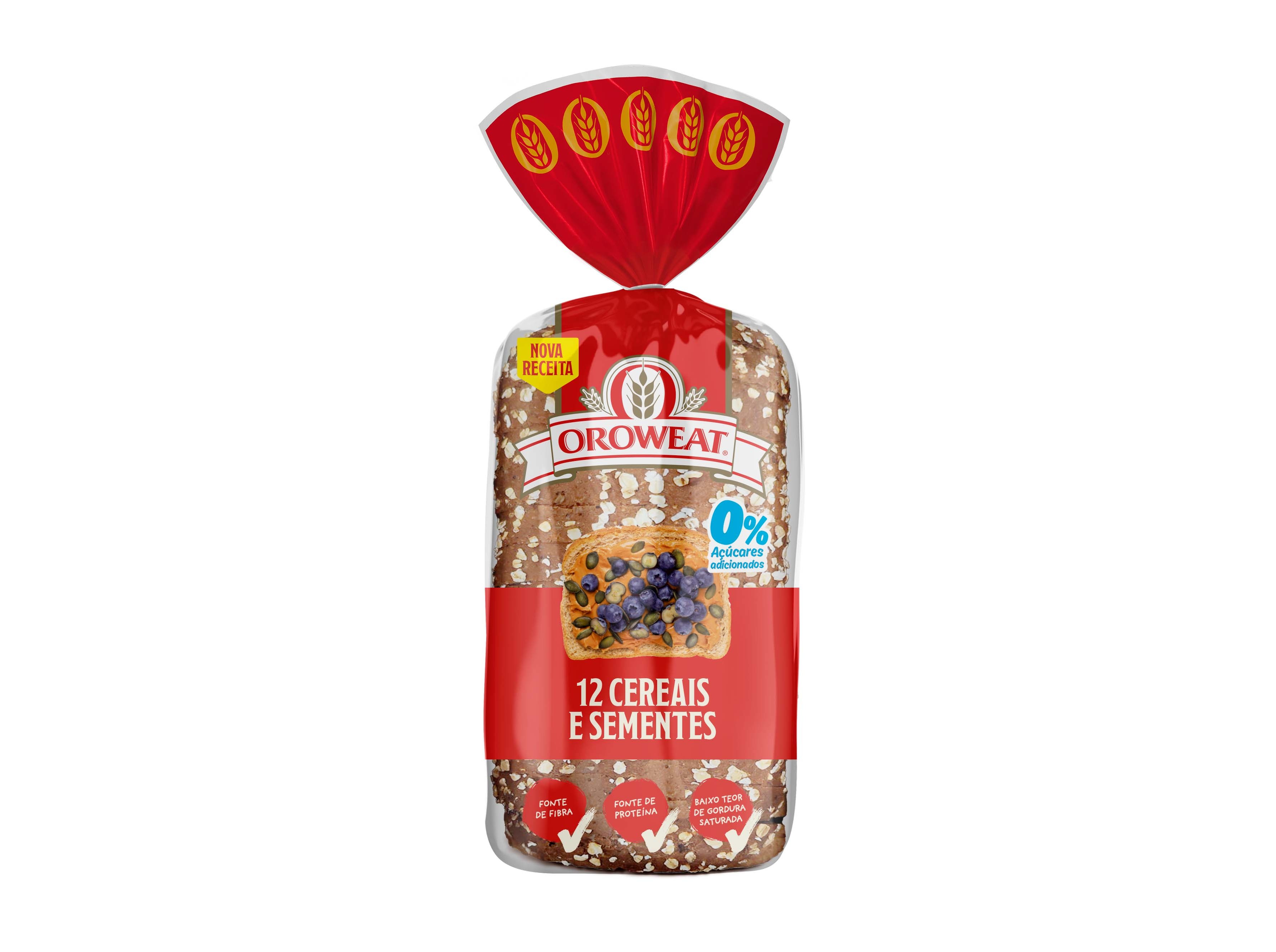 PÃO OROWEAT BIMBO 12 CEREAIS SEMENTES 550G