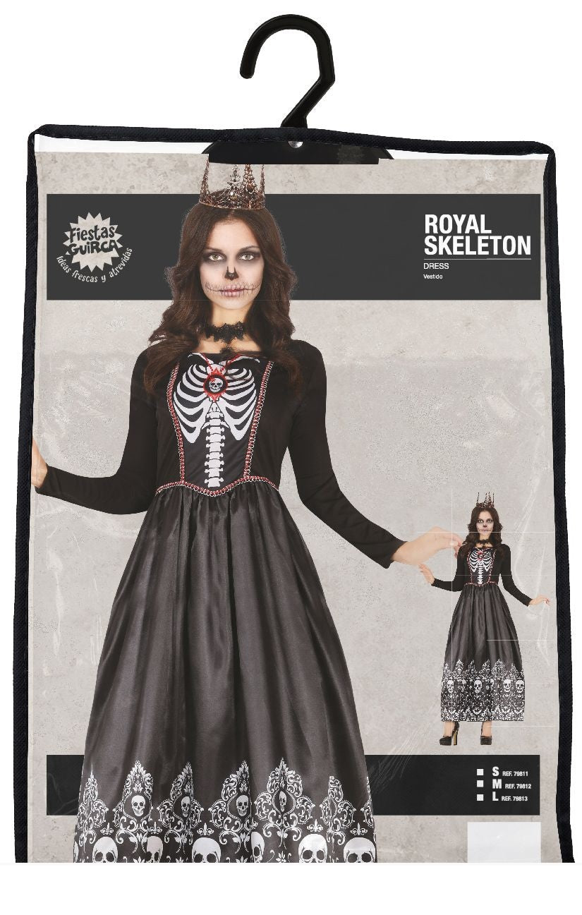 Skeleten Jurk Dames zwart