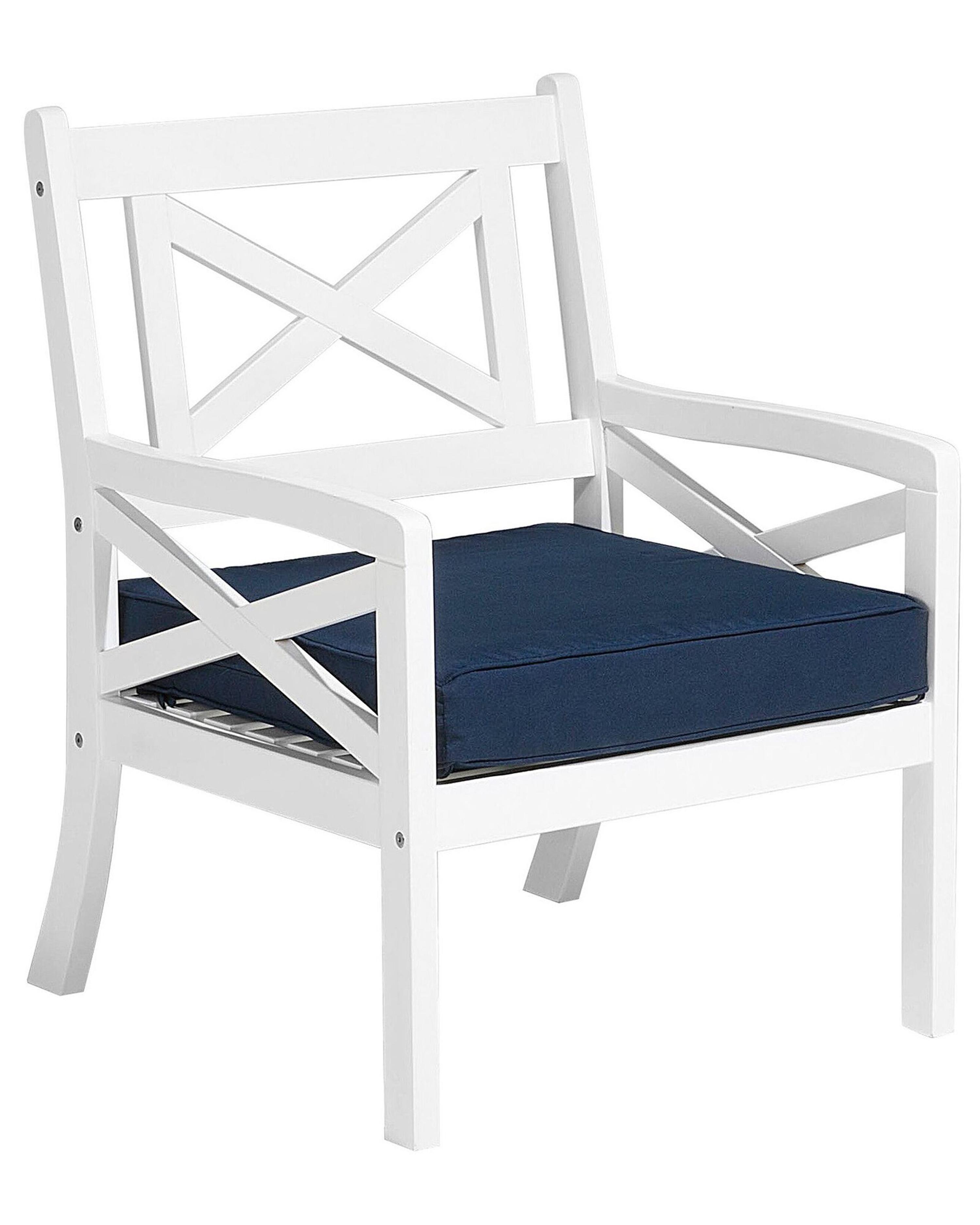 Tuinstoel BALTIC Acaciahout Marineblauw