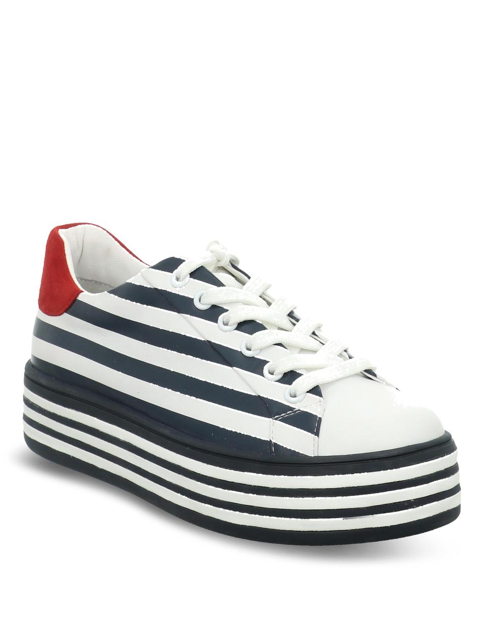 Sneaker Novara 02, weiss-blau