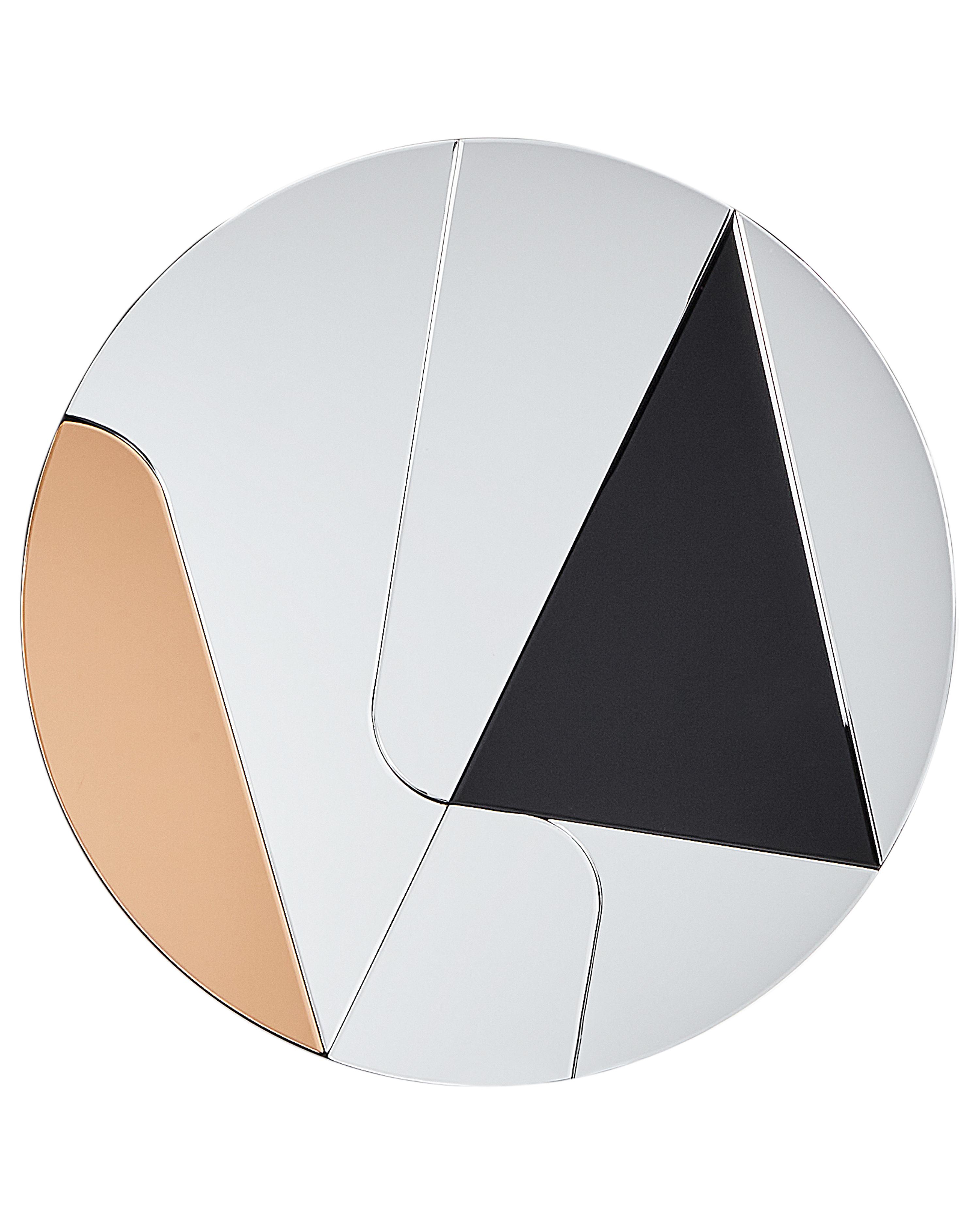 Wandspiegel TROUVILLE 80 cm 80 cm Zwart/goud
