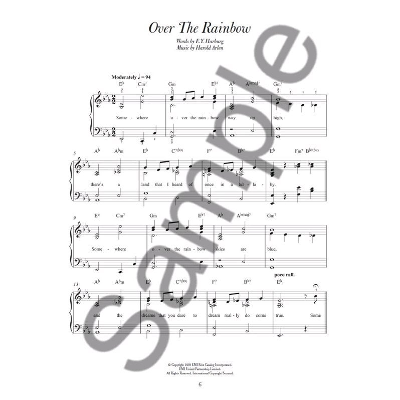 Wise Publications - The Wizard of Oz easy piano