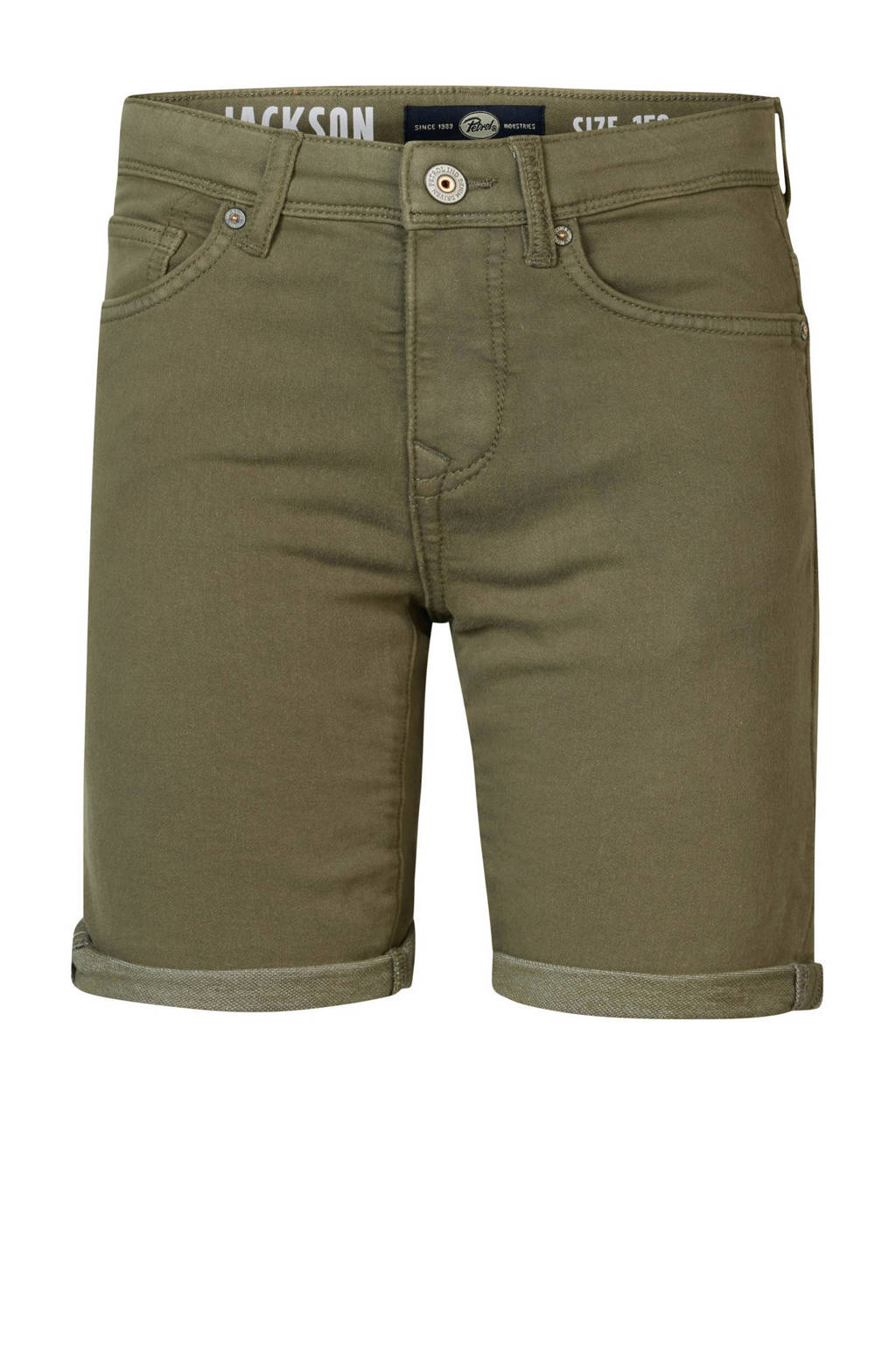 Petrol Industries denim short legergroen