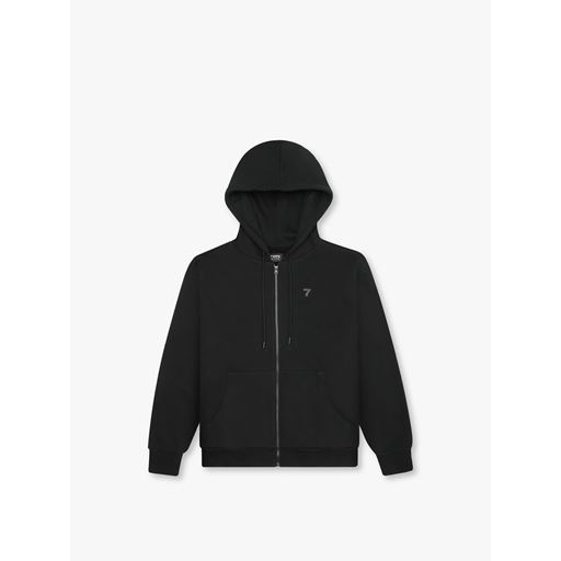 7 DAYS Active Organic Fullzip Hættetrøje, Black, XL
