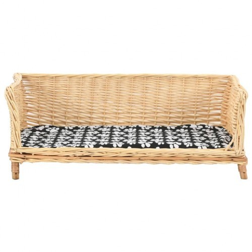 Cesta marrom confortável para cães