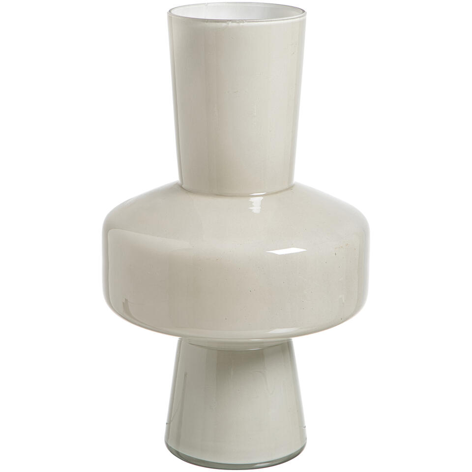 Vaas Cire - taupe - glas - 30,5xØ18 cm