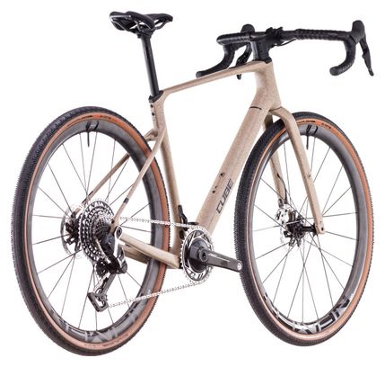 Vélo de Gravel Cube Nuroad C:62 SLT Sram Red XPLR AXS 13V 700 mm Beige Mineral Grit 2025