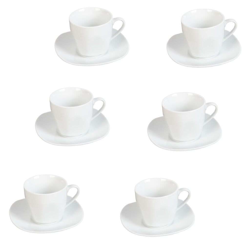 Tasse blanche porcelaine X6