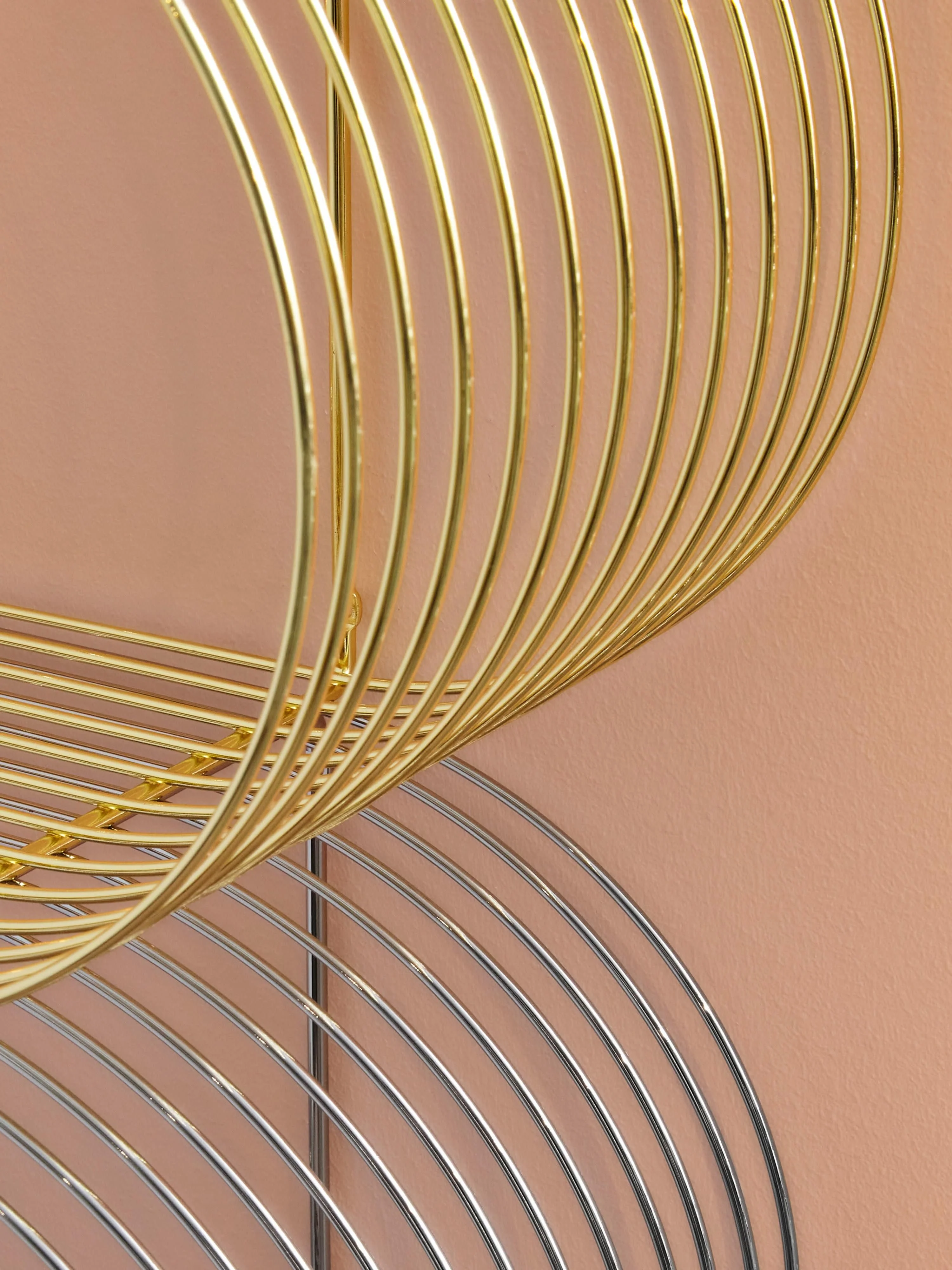 Metalen wandrek Curva, B 61 cm