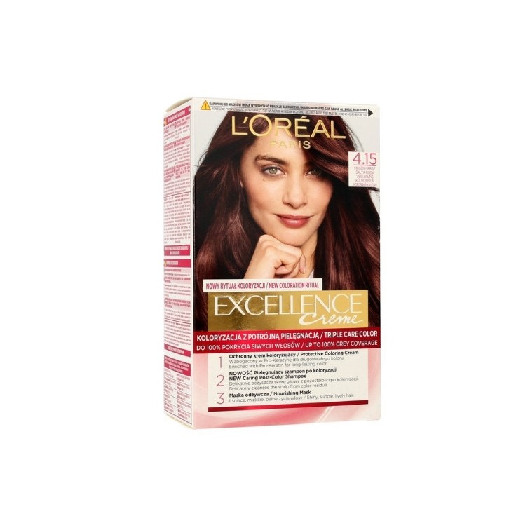 L'oreal Excellence Creme Haarverf /4.15/ Frosty Brown
