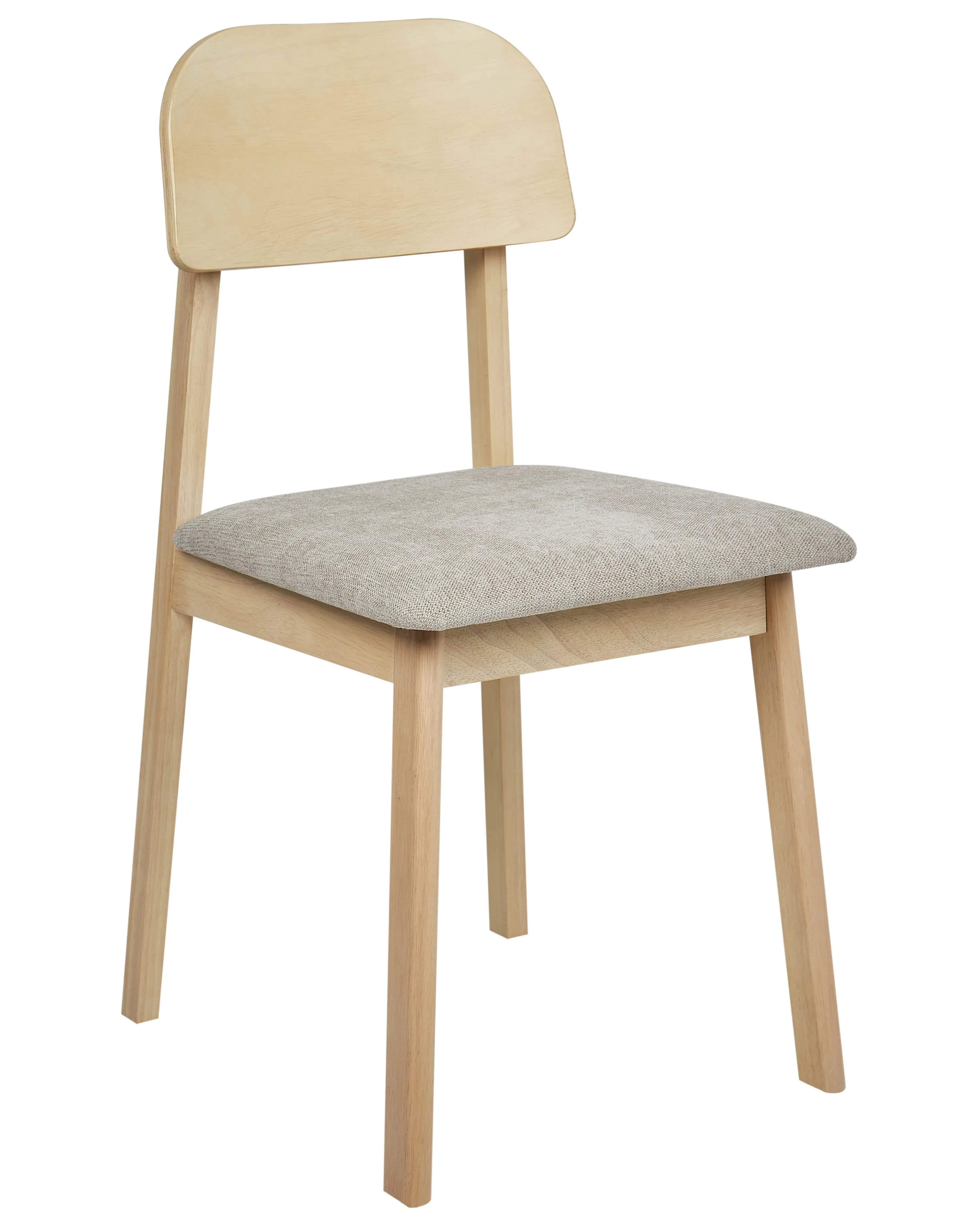 Set van 2 eetkamerstoelen SCANDIA Hout Taupe