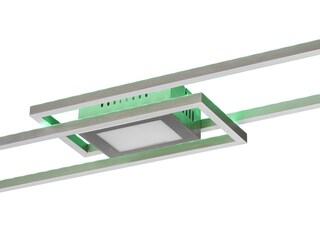 TRIO LED Deckenlampe GANADO 21 x 110 cm nickelfarbig