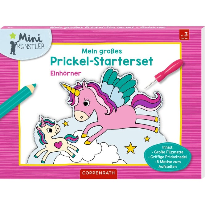 Mein großes Prickel-Starterset - Einhörner