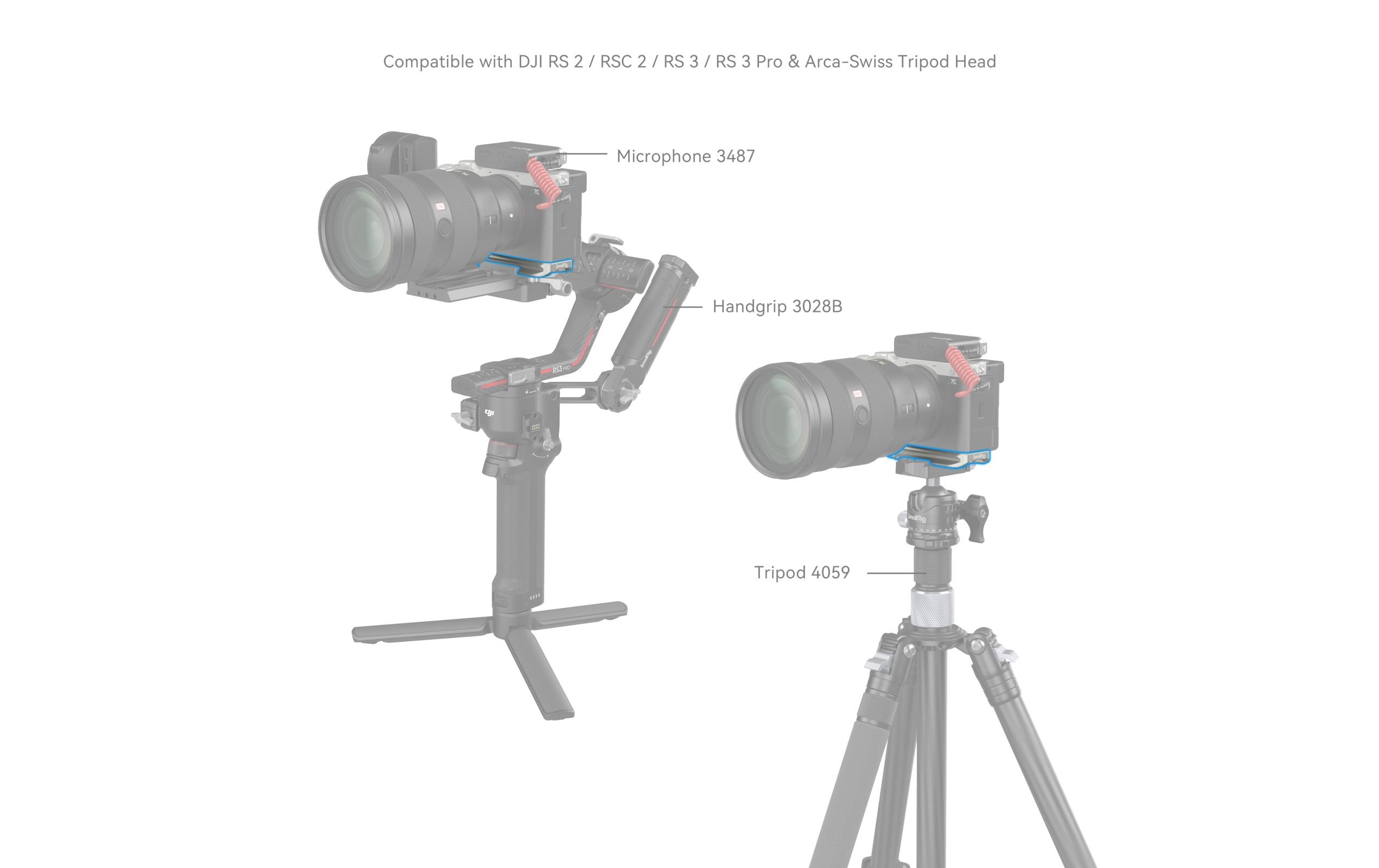 Baseplate Sony Alpha 7C II / Alpha 7CR - SilberUntere Montageplatte für Sony Alpha 7C II / Alpha 7CR