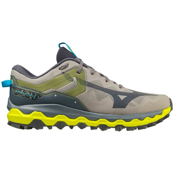 Chaussure trail MIZUNO WAVE MUJIN 9 GHOST GRAY/OMBRE BLUE/BOLT 2 (NEON)