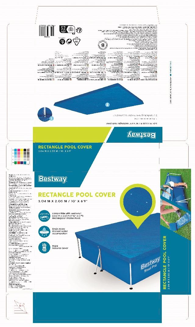 Bestway Cover Steel Pro Rechthoek 300