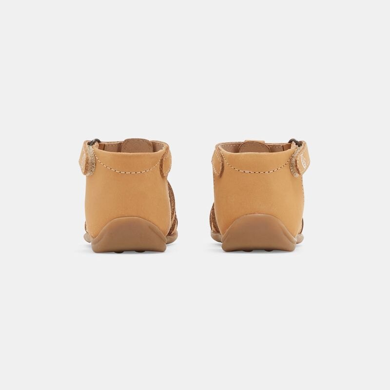 Sandales premiers pas tout cuir beige bébé garçon Beige