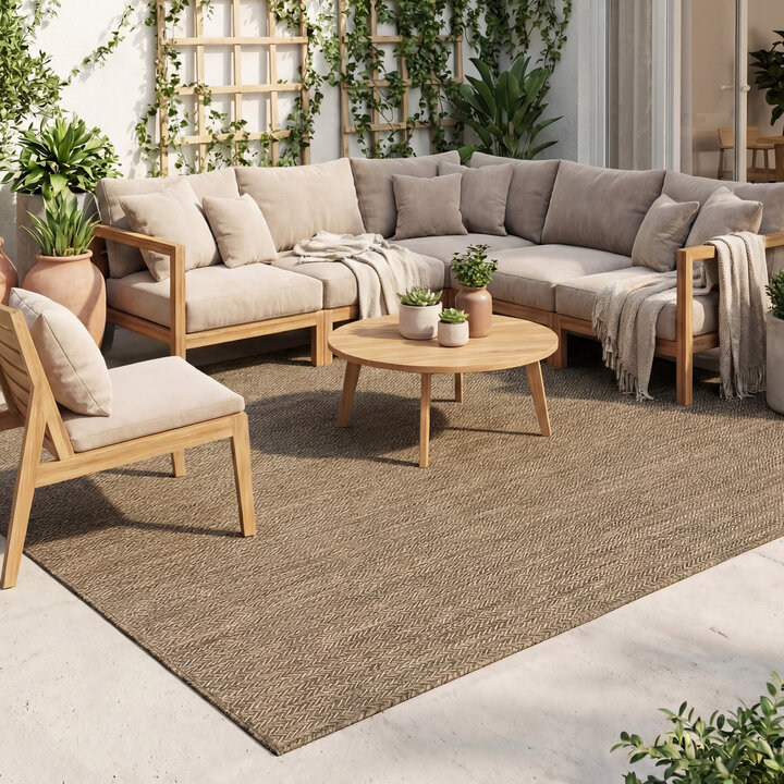Buitenkleed - Malta Arrow Naturel | Budgettopper!