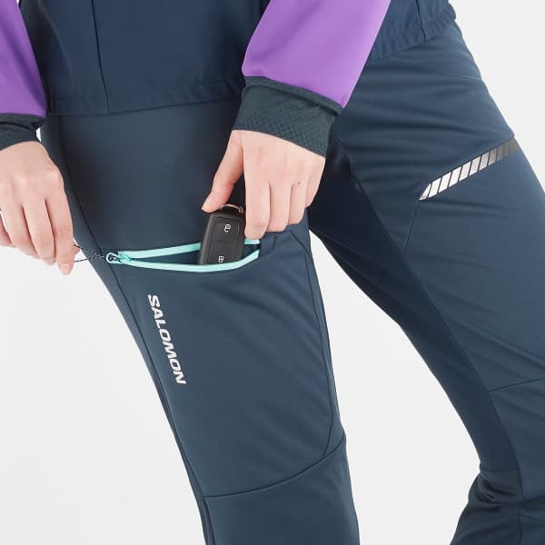 Pantalon ski de randonnée SALOMON MTN SOFTSHELL PANT W CARBON