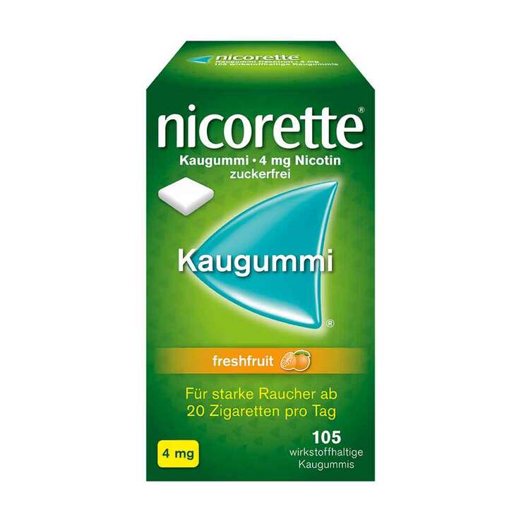 nicorette® Kaugummi freshfruit, 4 mg Nikotin, 105 St