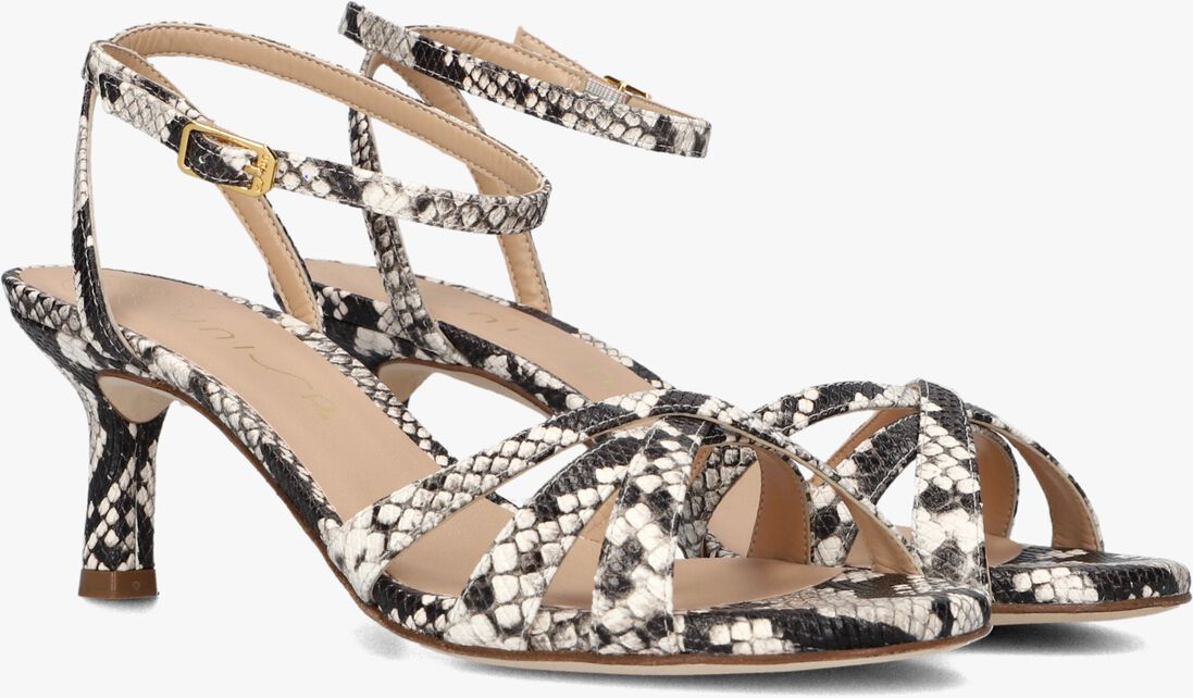 zwarte unisa sandalen met hak nombu