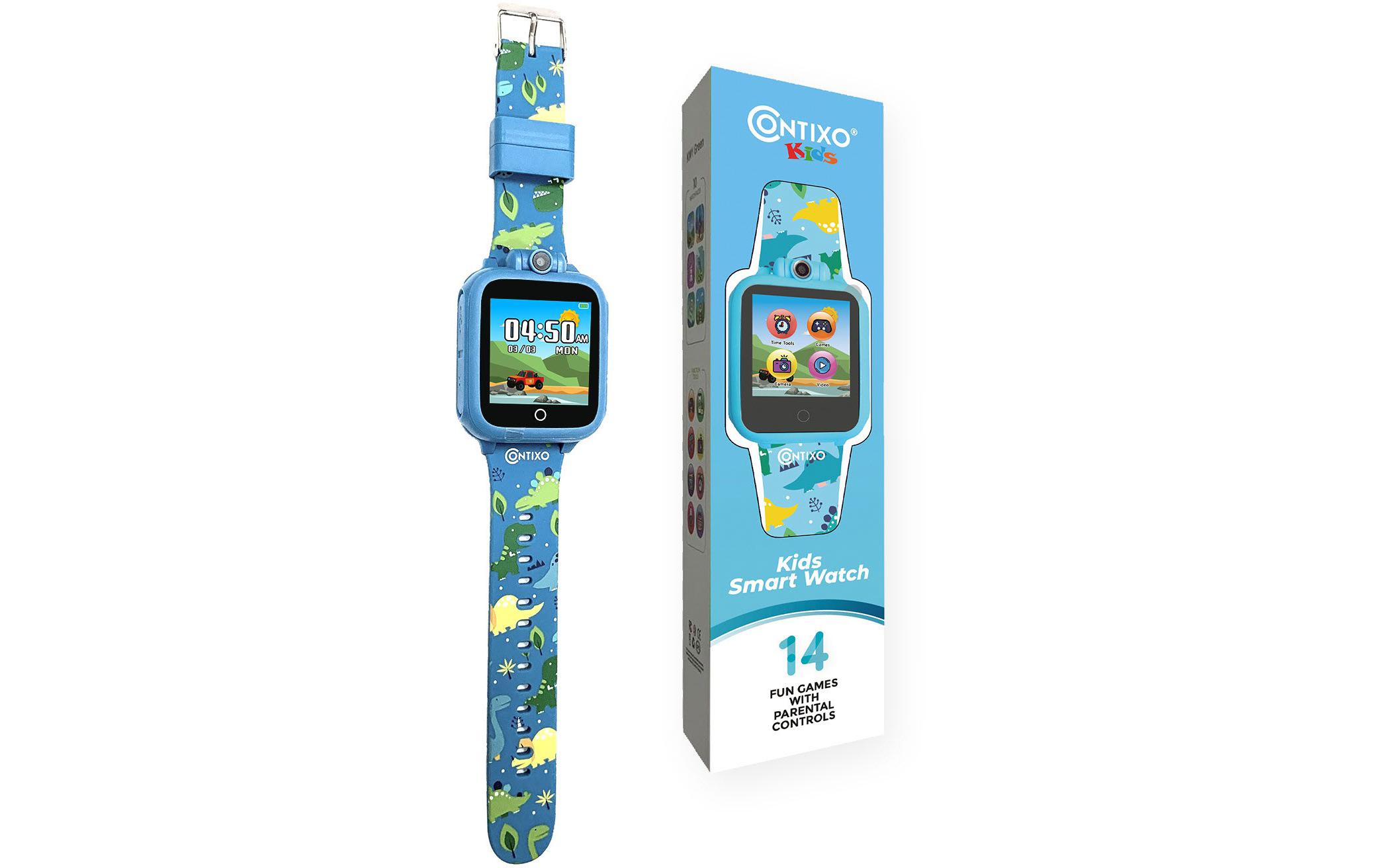 Smart Watch mit edukativen Spielen Blau (D/E/F/I)Funktionsreiche Kinder-Smartwatch