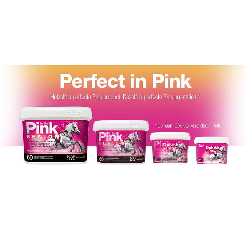 NAF In the Pink Senior – Voor vitaliteit, spijsvertering en weerstand bij oudere paarden