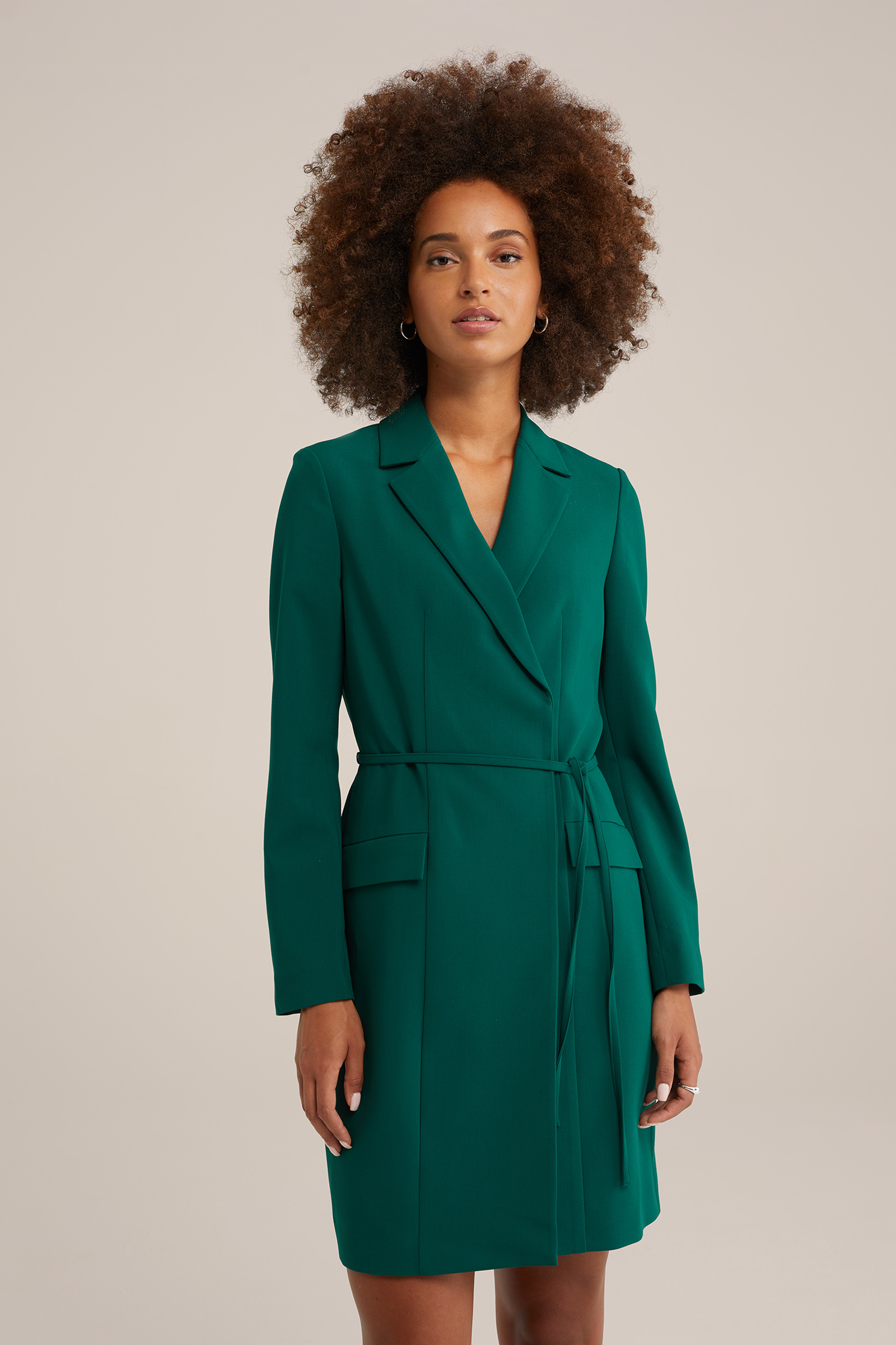 blazerjurk WE Fashion Donkergroen