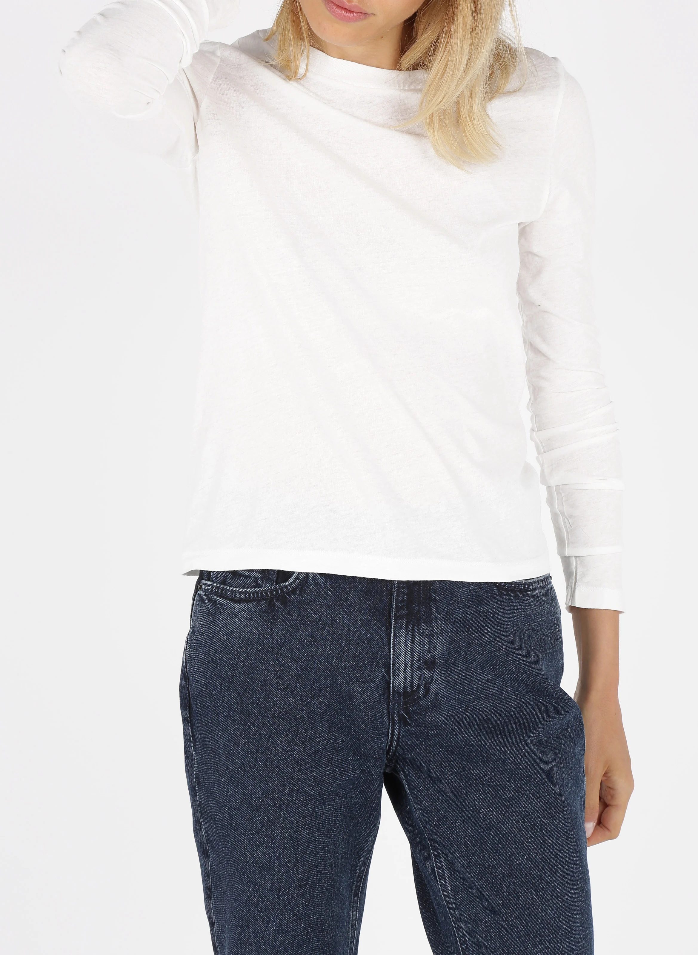 GAMIPY - Tee-shirt col rond en coton | Blanc