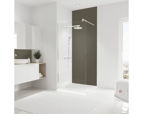 SCHULTE DecoDesign ExpressPlus douchewandpaneel, effen kleur taupe, 255 x 90 cm, EP1900918 678