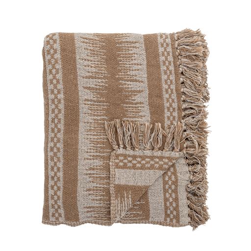 Bloomingville Marmi Plaid, Brun, 130x160 cm
