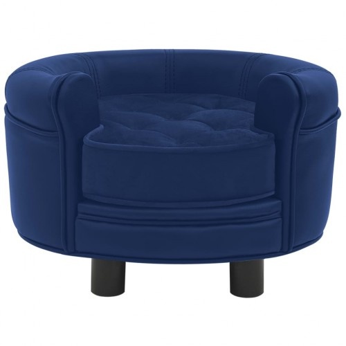 Sofá antiderrapante azul escuro Vidaxl para cães de pequeno porte.