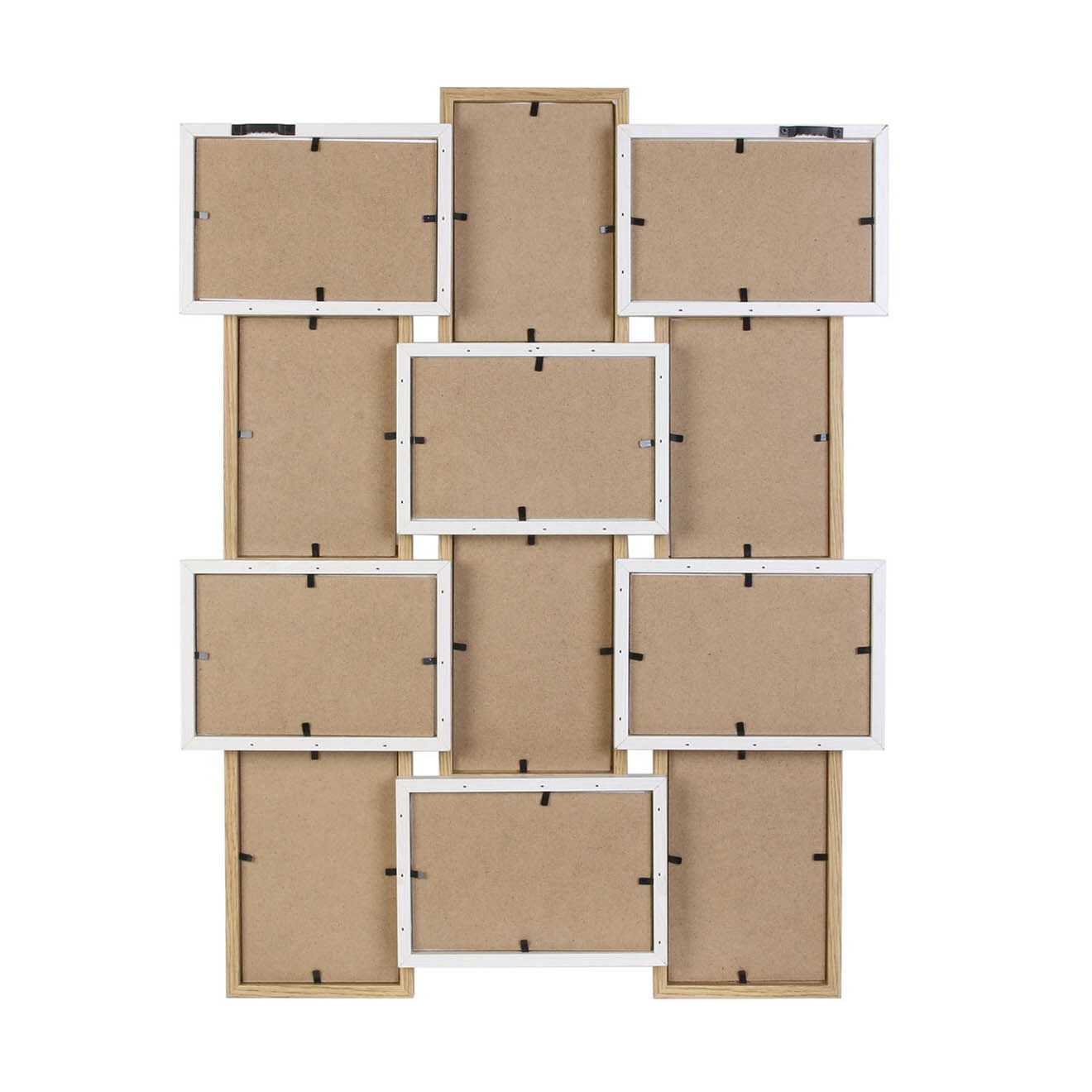 Home Deco Factory Pêle-mêle 12 photos beige/blanc - 44x58 cm