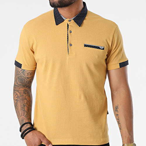 Polo Manches Courtes JP-849 Jaune Moutarde