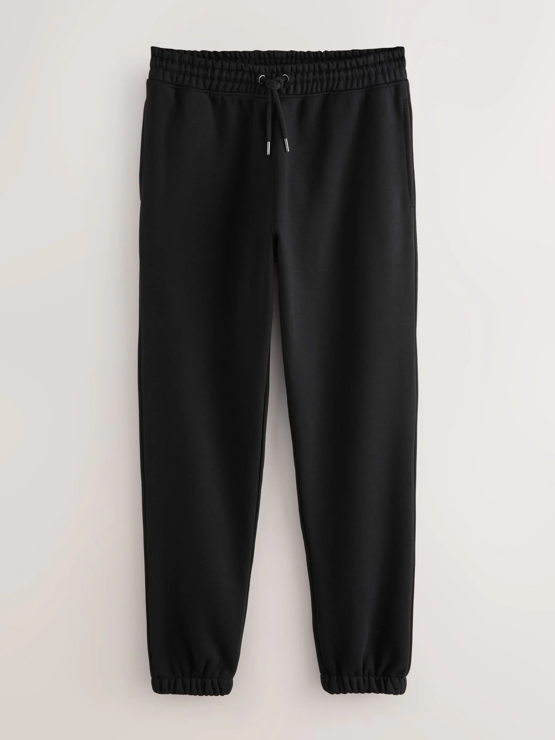 Zwart - Relaxed fit - Katoenrijke Jersey Joggingbroeken