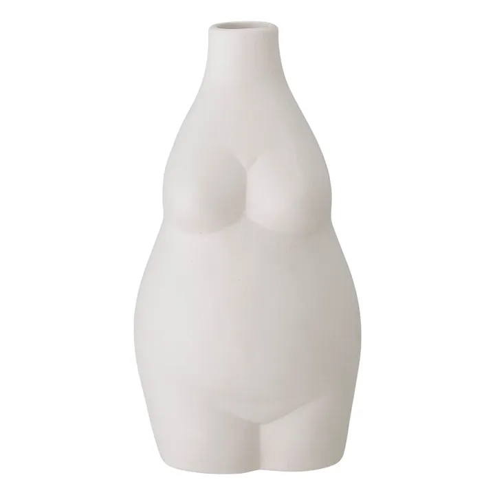 Bloomingville Vase Elora en grès | Blanc