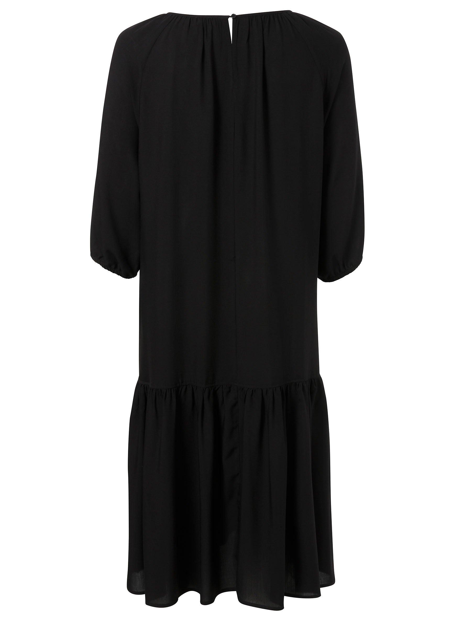 Maxikleid mit Volant am Saum, aus Viskose