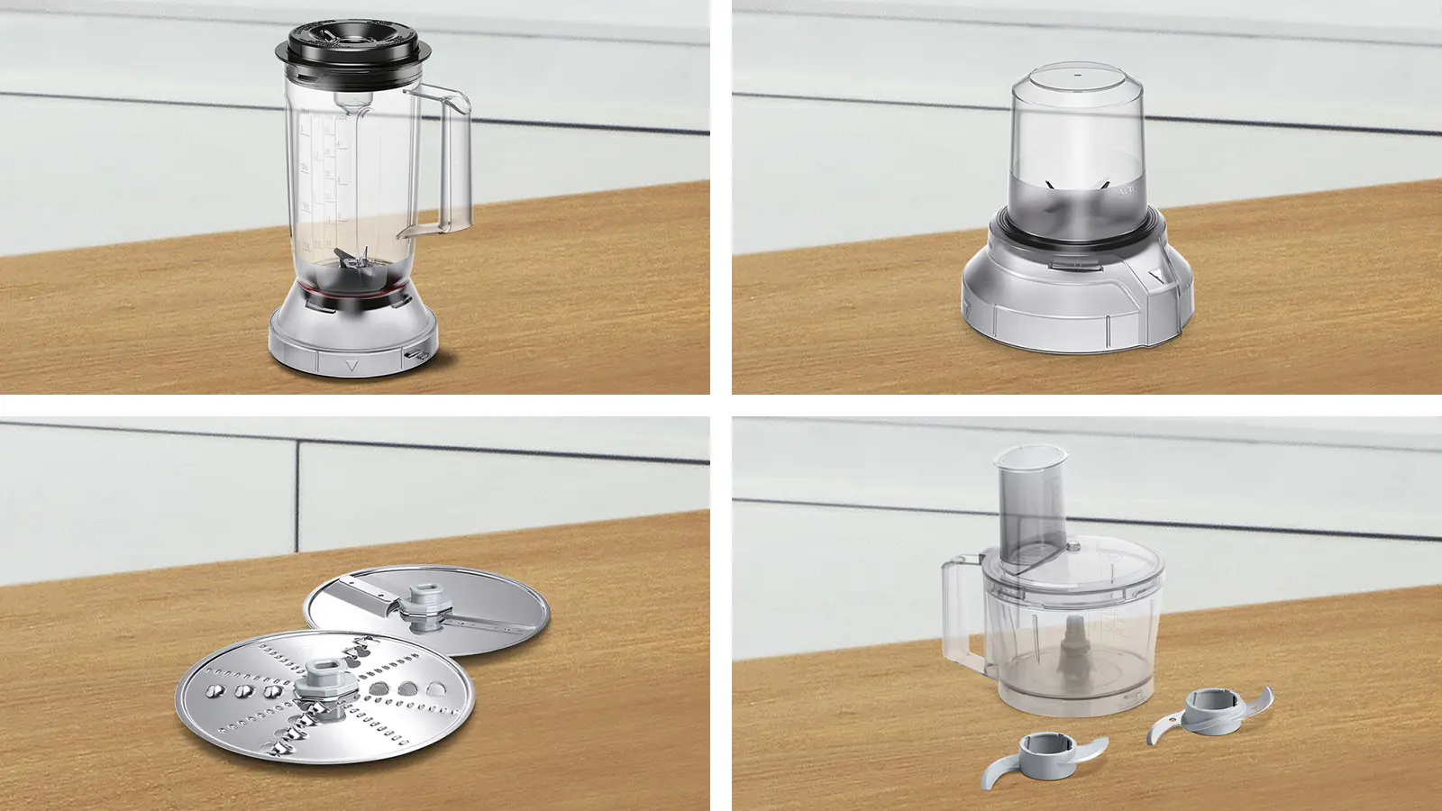 MCM3501M--B Food processor MultiTalent 3 800 W Zwart, RVS