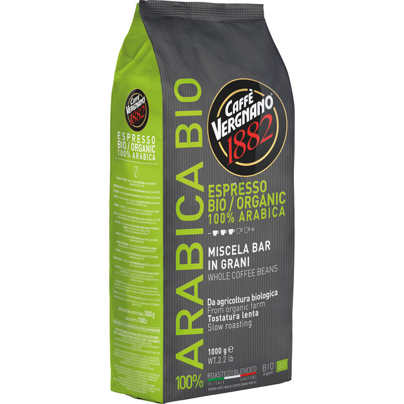 Caffè Vergnano Kaffeebohnen 100% Arabica Bio, 1000 g, 1 Stück