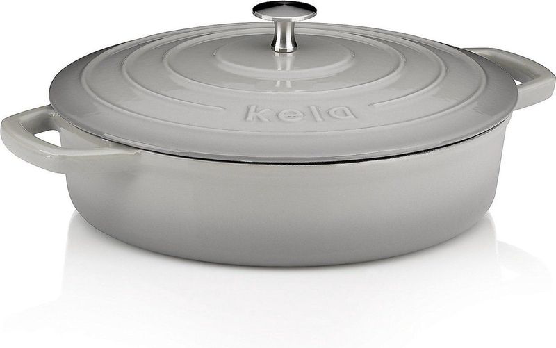 Braadpan Kela Calido met Deksel Rond Grijs 3