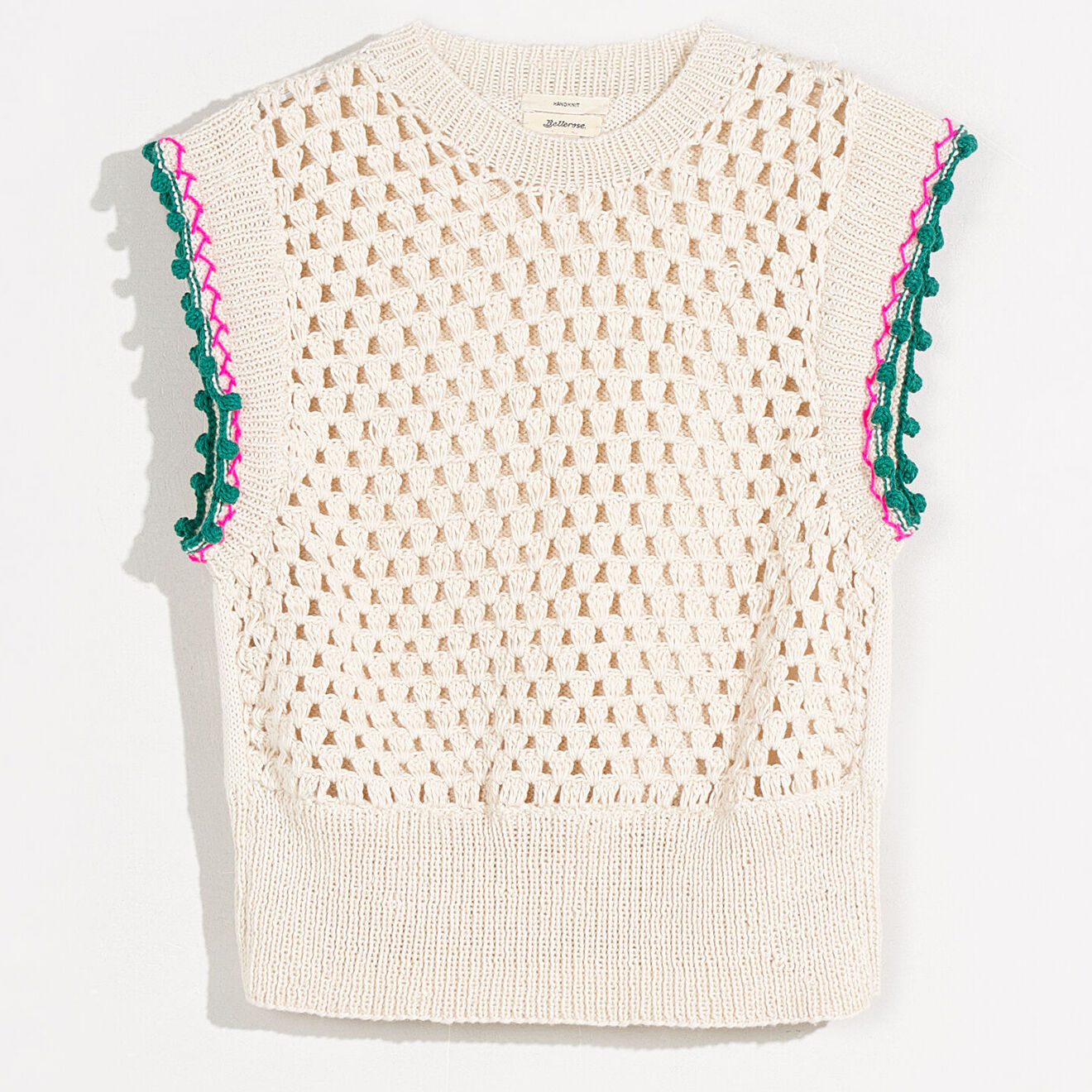 Bellerose Top crocheté Marh écru